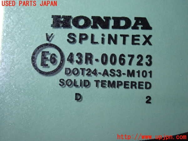 2UPJ-9238411382]シビック タイプR(EP3)左クォーターガラス 中古(43R-006723 M101)_3