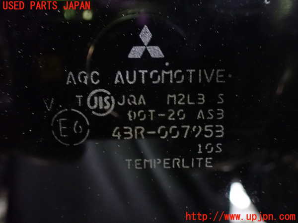 1UPJ-9238441382]デリカD：5(CV5W)左クォーターガラス 中古 AGC M2L3 43R-007953_2