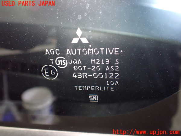 1UPJ-9238441202]デリカD：5(CV5W)左フロント三角窓ガラス 中古 AGC M213 43R-00122_2