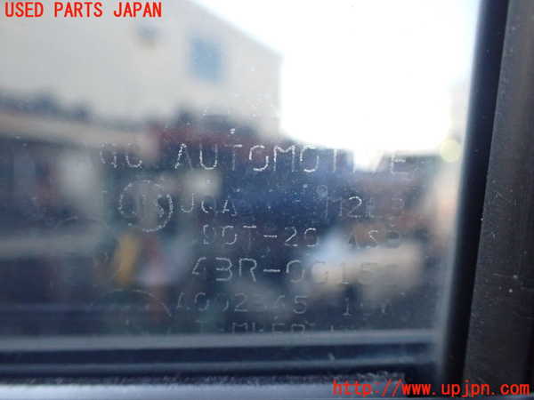 1UPJ-9238451290]パジェロ(V93W)右後ドア 中古 AGC M2L3 43R-00150_5