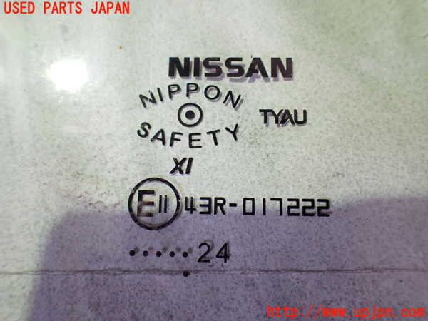 2UPJ-9238501238]ノート オーラ(AURA) ニスモ(NISMO)(FE13)右前ドアガラス (43R-017222) 中古_2