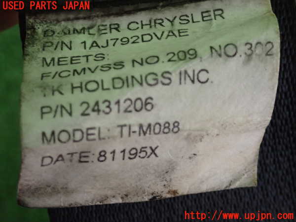 2UPJ-9238527045]クライスラー・300C(LX57)運転席シートベルト 中古_3