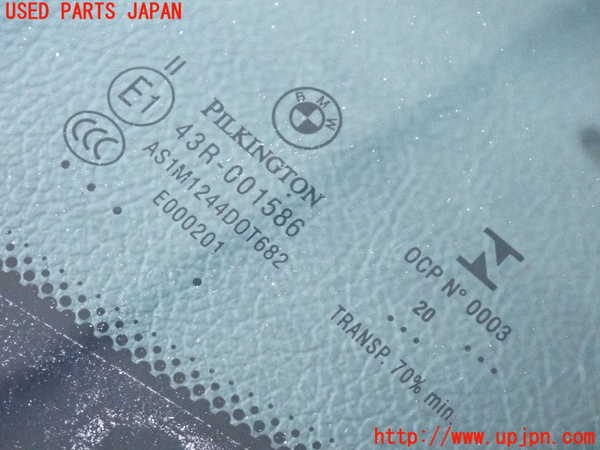 2UPJ-9238531195]BMW 328i ツーリング F31(3A20)フロントガラス 中古 PILKINGTON M1244 43R-001586_2