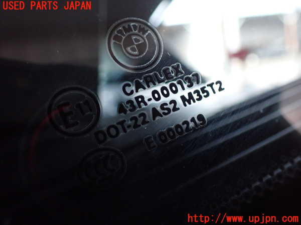 2UPJ-9238551382]BMW X3(WY20)左クォーターガラス (43R-000137) 中古 (F25)_2