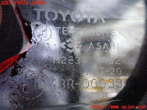 1UPJ-9238621382]ランクル60系(HJ61V(改))左クォーターガラス ASAHI M283 中古_3