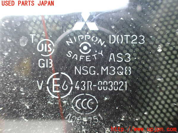 1UPJ-9238631382]パジェロ(V88W)左クォーターガラス 中古 NSG M3Q8 43R-003021_3