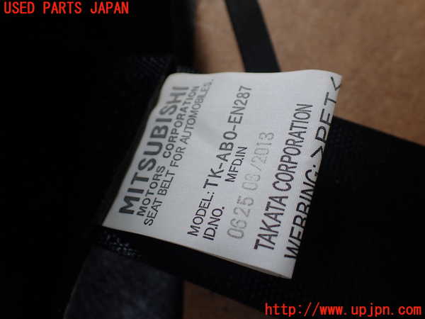 1UPJ-9238637185]パジェロ(V88W)左2列目シートベルト 中古_2