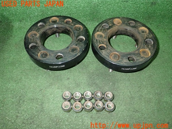 3UPJ=9238640971]アコード ユーロR(CL1(改))Durax デュラックス ワイドトレッドスペーサー① 25mm M12×P1.5 PCD114.3 5穴 ハブ径73mm 中古_2