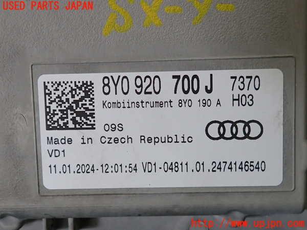 2UPJ-9238656170]アウディ・A3 スポーツバック(GYDLA)スピードメーター 中古_3