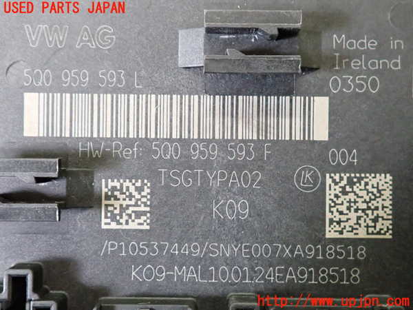 2UPJ-9238656150]アウディ・A3 スポーツバック(GYDLA)コンピューター5 中古 5Q0959583_4