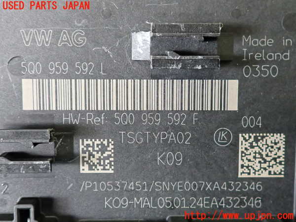 2UPJ-9238656151]アウディ・A3 スポーツバック(GYDLA)コンピューター6 中古 5Q0959592_3