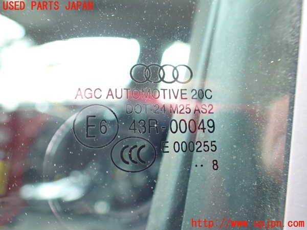 1UPJ-9238691260]アウディ・S3 セダン(8VDJHL)左前ドア AGC M25 中古_5