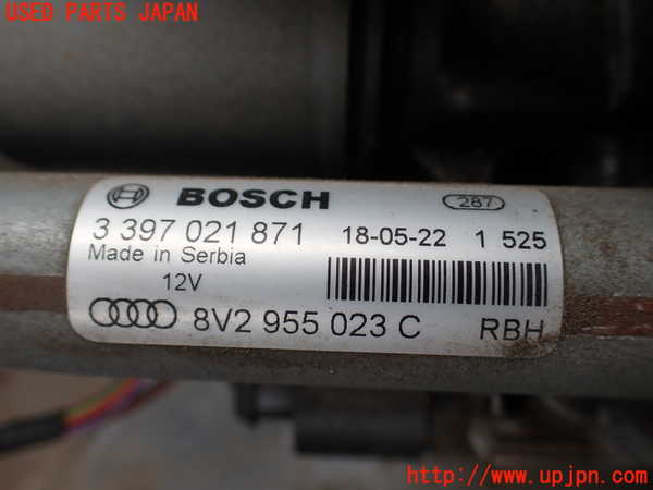 1UPJ-9238696770]アウディ・S3 セダン(8VDJHL)フロントワイパーモーター 中古_2