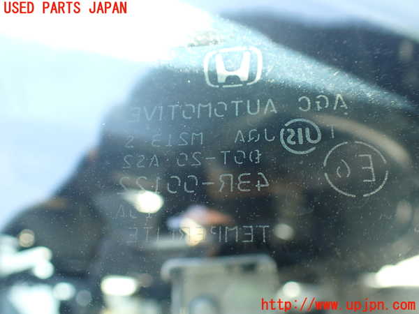 1UPJ-9238701200]ステップワゴン(RK1)右フロント三角窓ガラス 中古 AGC M213 43R-00122_2