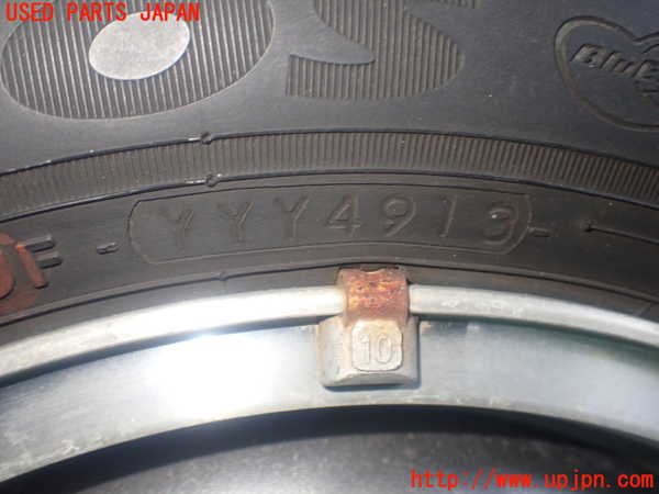 1UPJ-9238739016]ビート(PP1)タイヤ　ホイール　1本① 155/65R13 中古_3