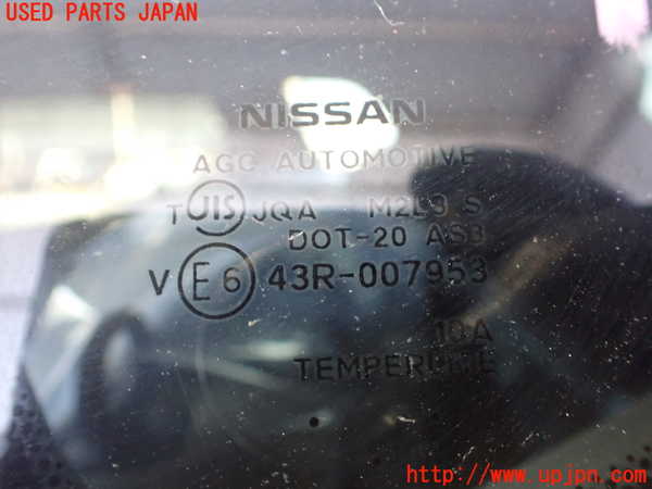 2UPJ-9238751382]エクストレイル ハイブリッド(HNT32)左クォーターガラス 中古_2