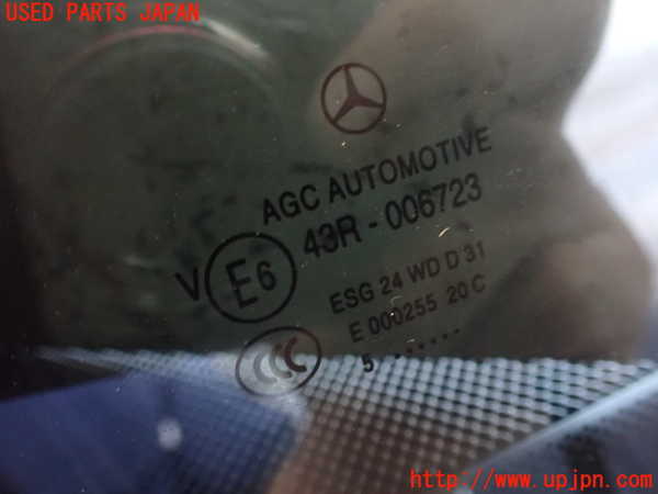 2UPJ-9238761382]ベンツ E220 d(BlueTEC) ステーションワゴン S212(212201C)左クォーターガラス 中古 AGC 43R-006723_3