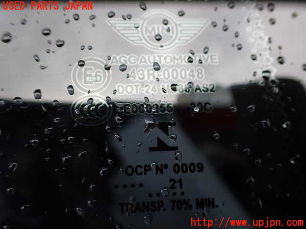 2UPJ-9238771380]BMW ミニ(MINI)クーパー(XR15MW)(F56)右クォーターガラス 中古(43R-00048 M188)_2