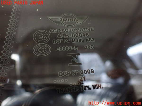 2UPJ-9238771382]BMW ミニ(MINI)クーパー(XR15MW)(F56)左クォーターガラス 中古(43R-00048 M188)_3