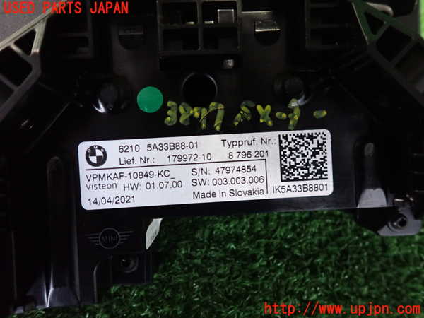 2UPJ-9238776170]BMW ミニ(MINI)クーパー(XR15MW)(F56)スピードメーター 中古_4