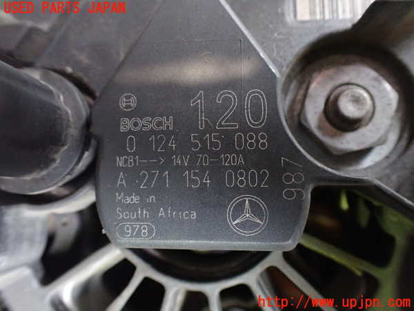 2UPJ-9238786015]ベンツ SLK200 コンプレッサー(171445)オルタネーター(ダイナモ) 中古 (R171)_3