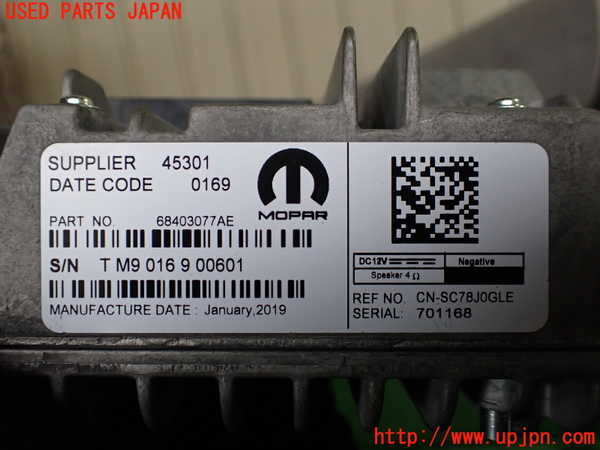1UPJ-9238856589]ジープ・グランドチェロキー(WK36TA)カーナビゲーション 中古_3