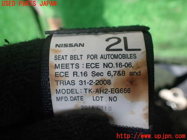 1UPJ-9238867075]エルグランド(TE52)助手席シートベルト 中古_3
