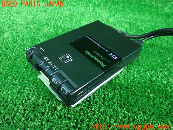 3UPJ=9238870503]アルファードG ASプライムセレクションⅡ(ANH10W)Panasonic パナソニック CY-ET908KD ETC車載器 中古_3
