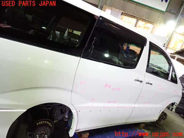 1UPJ-9238871290]アルファードG(ANH10W)右後ドア ASAHI M2L4 中古_2