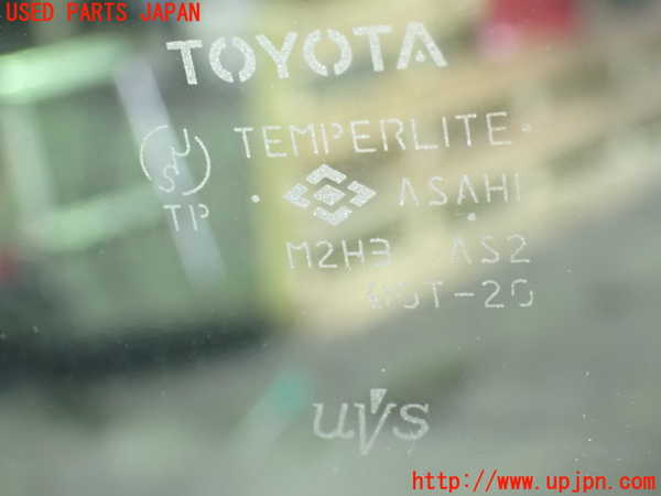 1UPJ-9238871200]アルファードG(ANH10W)右フロント三角窓ガラス ASAHI M2H3 中古_2