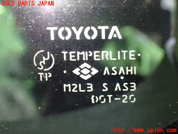 1UPJ-9238871382]アルファードG(ANH10W)左クォーターガラス ASAHI M2L3 中古_2