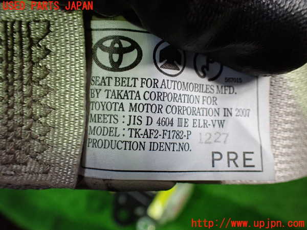 1UPJ-9238877045]アルファードG(ANH10W)運転席シートベルト 中古_3