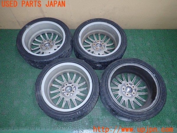 3UPJ=9238900918]アコード ユーロR(CL7)A-TECH SCHNEIDER エーテック シュナイダー ホイール 17×7J +38 PCD114.3 5穴 4本 中古_5