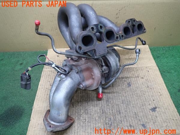 3UPJ=9238910136]180SX タイプX(RPS13)中期 純正 14411-50F00 タービン 社外 強化アクチュエーター アウトレットパイプ エキマニ付き 中古_2