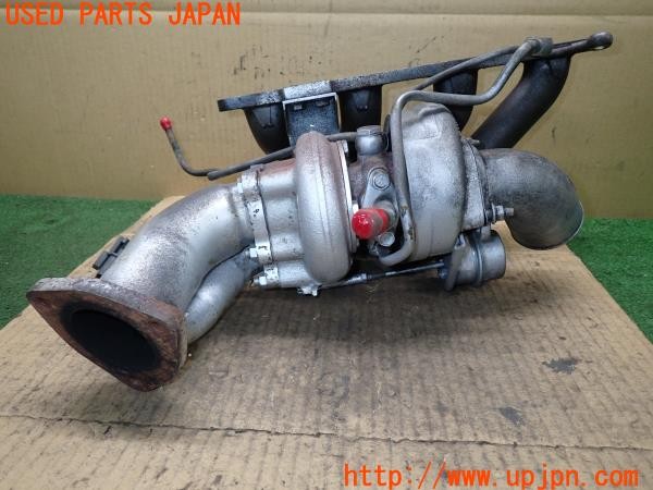 3UPJ=9238910136]180SX タイプX(RPS13)中期 純正 14411-50F00 タービン 社外 強化アクチュエーター アウトレットパイプ エキマニ付き 中古_3