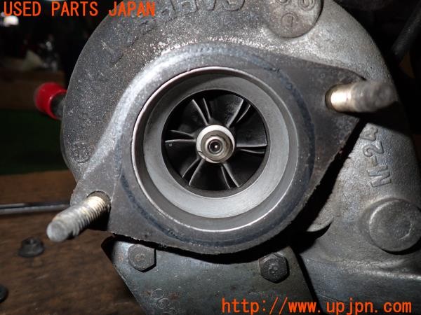 3UPJ=9238910136]180SX タイプX(RPS13)中期 純正 14411-50F00 タービン 社外 強化アクチュエーター アウトレットパイプ エキマニ付き 中古_4