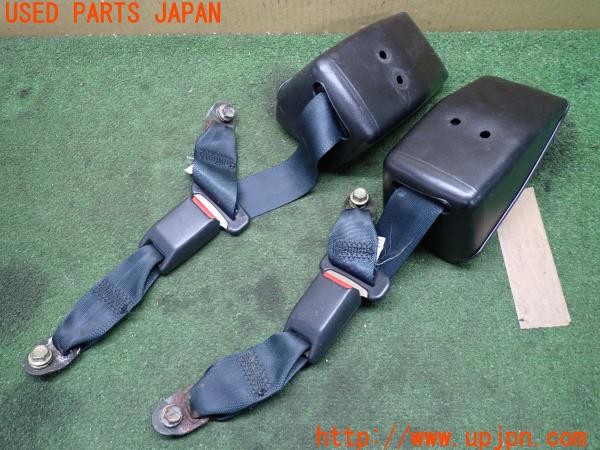 3UPJ=9238910611]180SX タイプX(RPS13)中期 純正 TK-520-G1290 リア シートベルト バックル パネル セット 中古_2
