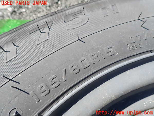 1UPJ-9238989027]レジアスエース(ハイエース200系)(GDH206V)タイヤ　ホイール　1本② 195/80R15 中古_3