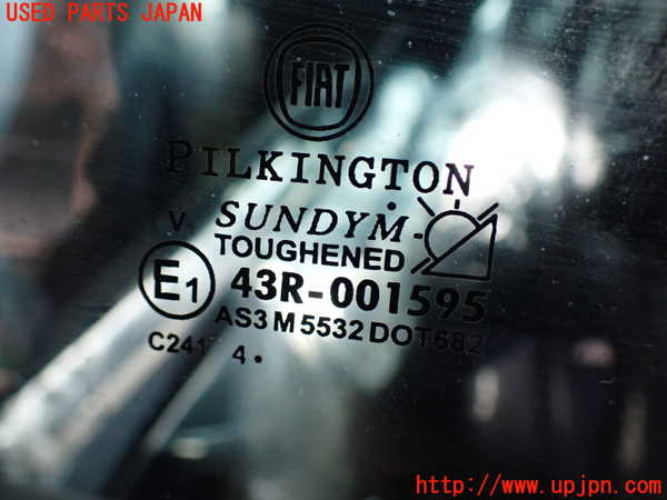 2UPJ-9239011382]アバルト・595(312142)左クォーターガラス (43R-001595) 中古_2
