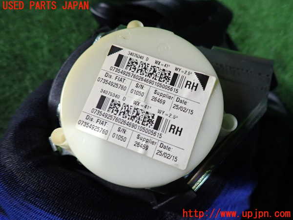 2UPJ-9239017155]アバルト・595(312142)右2列目シートベルト 中古_2