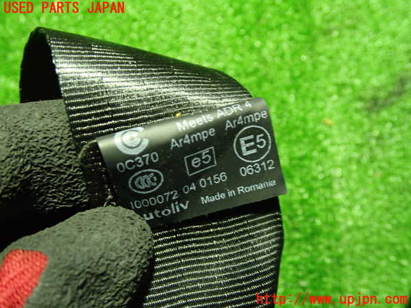 1UPJ-9239117155]ボルボ・V40(MB4164T)右2列目シートベルト 中古_3