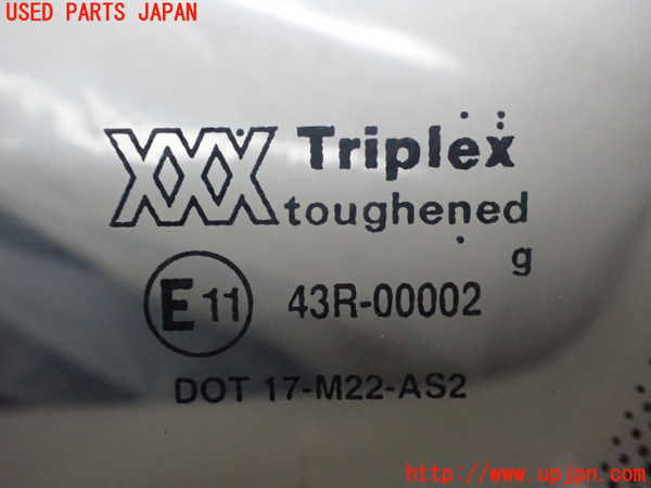 2UPJ-9239161380]ジャガー・XJ(JLDB)右クォーターガラス (43R-00002) 中古_2