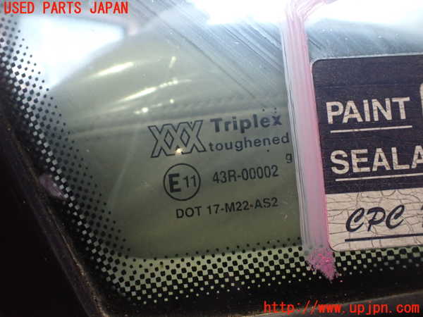 2UPJ-9239161382]ジャガー・XJ(JLDB)左クォーターガラス (43R-00002) 中古_3
