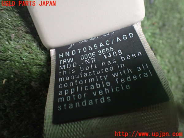 2UPJ-9239167075]ジャガー・XJ(JLDB)助手席シートベルト 中古_2