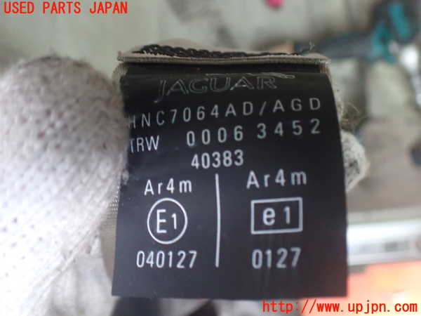 2UPJ-9239167155]ジャガー・XJ(JLDB)右2列目シートベルト 中古_2