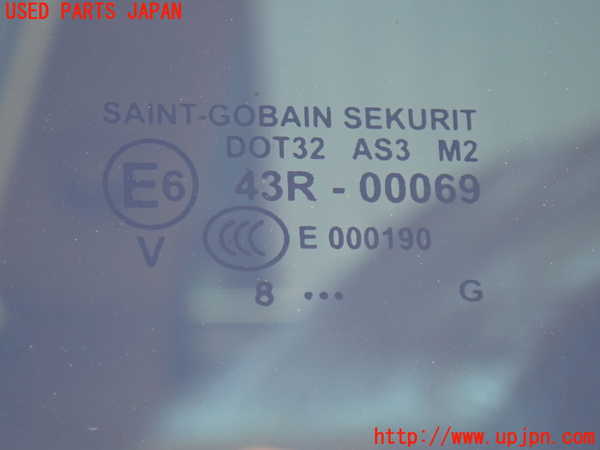 2UPJ-9239181380]ポルシェ・カイエン(9PAM5501)右クォーターガラス (43R-00069) 中古_2