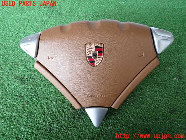 2UPJ-9239187865]ポルシェ・カイエン(9PAM5501)運転席側エアバッグカバー 中古_3
