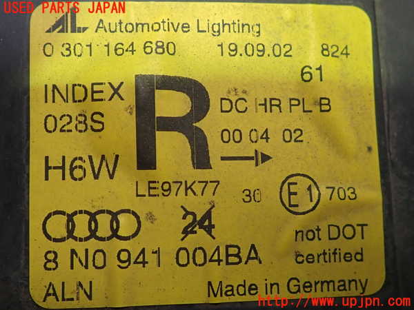 2UPJ-9239191130]アウディ・TT クーペ(8NAUQ)右ヘッドライト HID 中古_4