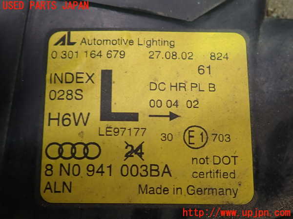 2UPJ-9239191132]アウディ・TT クーペ(8NAUQ)左ヘッドライト HID 中古_4