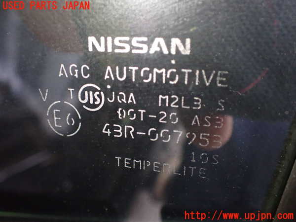 2UPJ-9239221290]日産リーフ(AZE0)右後ドア 中古 AGC M2L3 43R-007953_3